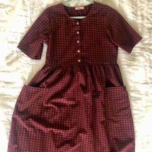 Little Cotten Wood midi dress